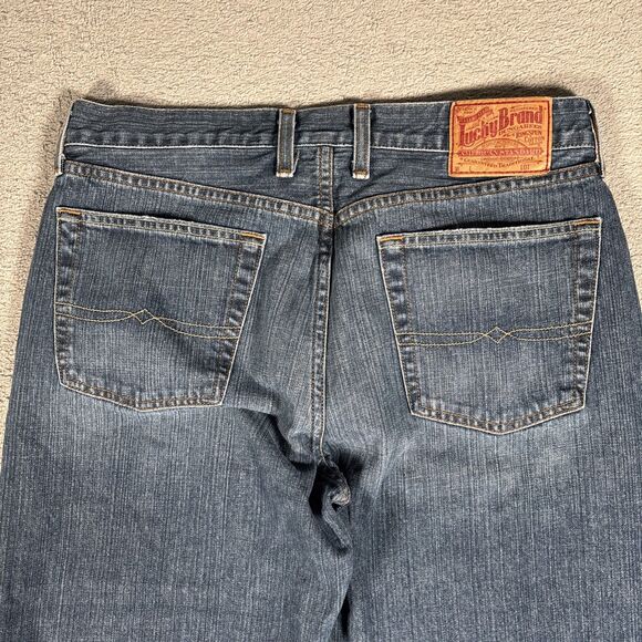 Vintage Lucky Brand Jeans Loose Fit Men’s Size 33x31 Baggy Y2K Hip Hop Grunge - Picture 15 of 16